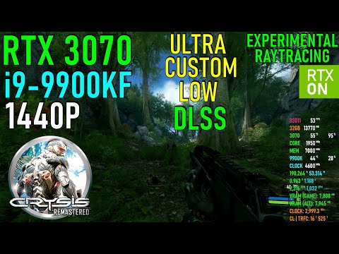 Crysis Remastered (Experimental DXR / DLSS )  RTX 3070 & 9900K 4.6GHz - Max Settings 1440P