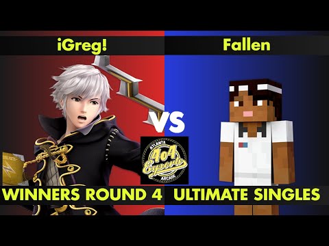 SSBU - 4o4 Smash Night 27 - iGreg (Robin) vs VA| Fallen (Steve) - Winners Round 4