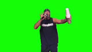 Mark Briscoe "simmer down" green screen