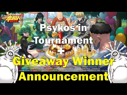Giveaway Winner Announcement + Psykos in Monster Tournament || One Punch Man The Strongest