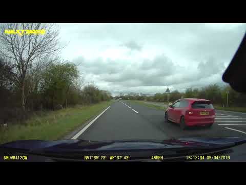 2019-04-05 - red Honda PN53NMM exceeds speed limit to overtake on A403