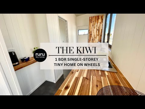 Ruru Tiny Homes: The Kiwi - Single storey one bedroom tiny home on wheels