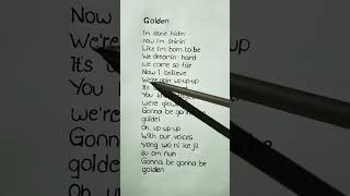 K-pop Demon Hunters - Golden (lyrics) #shorts #kpop #golden