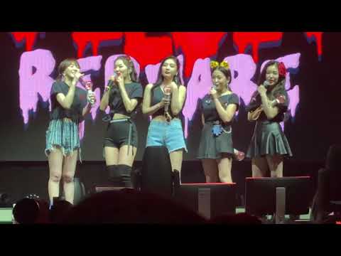 190219 Wendy ending ment (웬디 엔딩멘트) - Red Velvet (레드벨벳) REDMARE in Toronto