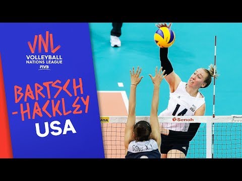 Волейбол Michelle Bartsch-Hackley strikes fear into her opponents | VNL Stars | Volleyball Nations League