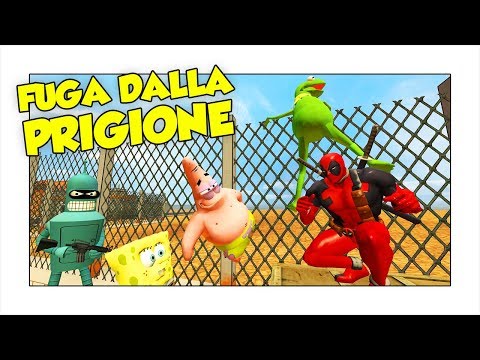 FUGA DALLA PRIGIONE DEI CARTONI ANIMATI! - GMod ITA w/ Lyon e Luca