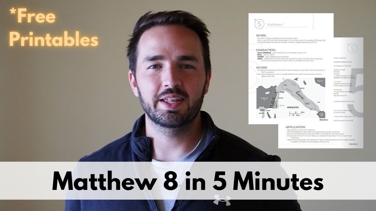 Matthew 8 Summary in 5 Minutes - Quick Bible Study