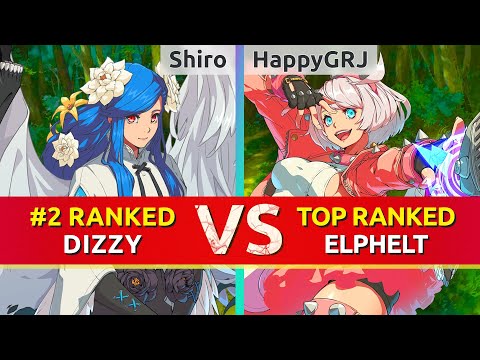 GGST ▰ Shiro (#2 Ranked Dizzy) vs HappyGRJ (TOP Ranked Elphelt). High Level Gameplay