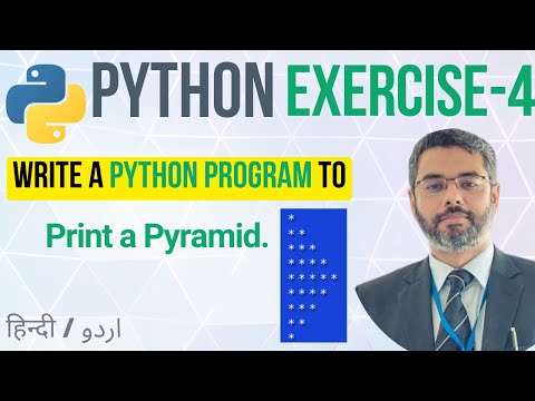 Programs For Printing Pyramid Patterns In Python Python Tutorial For Beginners In Hindi