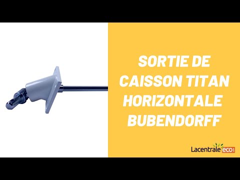 Sortie de caisson TITAN TR 6P7 horizontale - Bubendorff