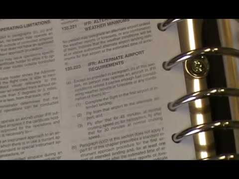 IFR Alternates - Section 2A of 3: Part 135 Alternate Rules