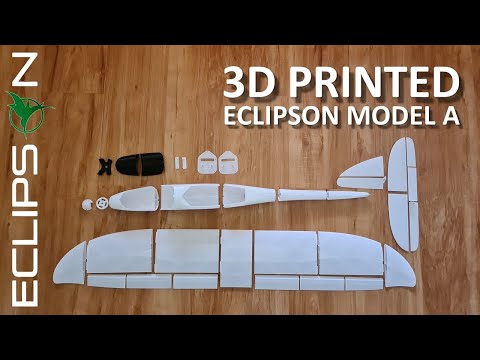 Eclipson Model A - Time-lapse Build & Maiden Flight (Free .STL File)