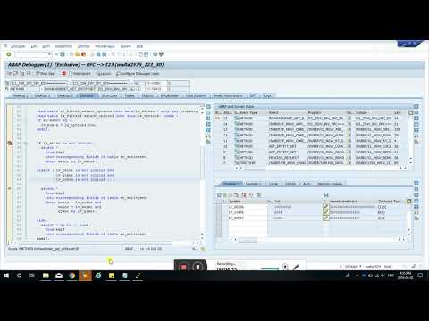 SAP + oData debug  + Select statement