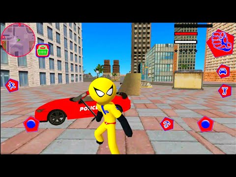 US Police Spider Stickman Rope Hero 2021