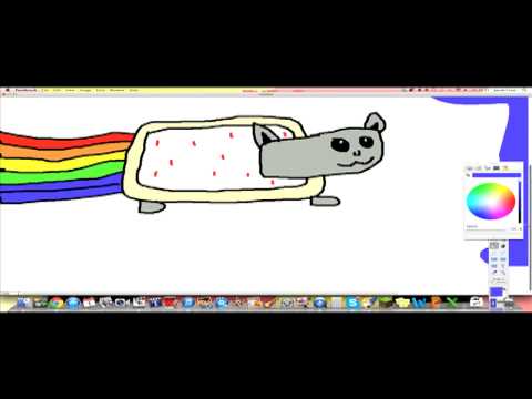 Speedart #2 - Slender Man vs Nyan Cat