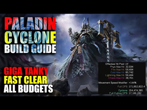 GIGA Fast Spin to Win Cyclone Paladin | My BEST League Starter | POE 3.27 Phrecia League