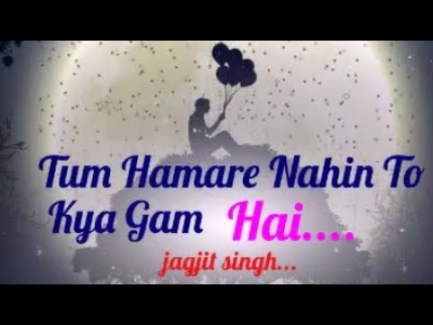 Tum Hamare Nahin To Kya Gham Hai ( lyrics ) jagjit singh