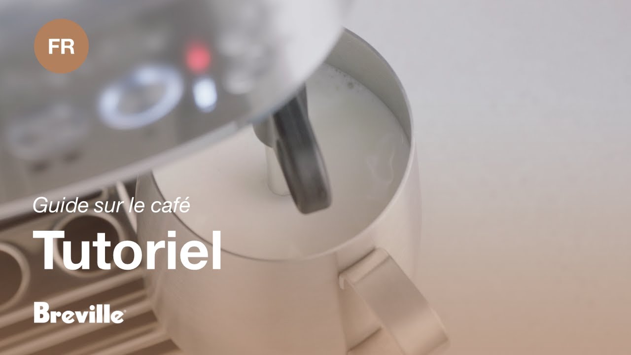 Guide didactique du café Breville - Comment mousser manuellement le lait