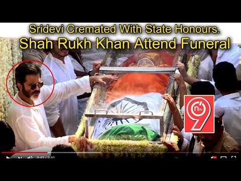Sridevi Cremated With State Honours. Amitabh Bachchan, Shah Rukh Khan, Katrina Kaif Attend Funeral