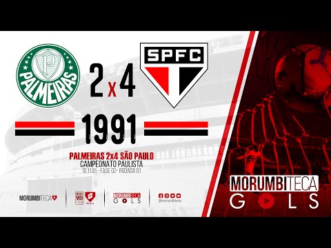 Palmeiras 2x4 São Paulo - Paulista 1991 - fase 02 - rodada 01 - 10/11/1991