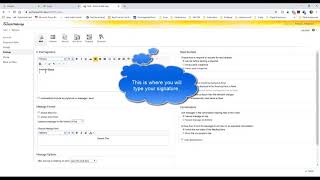 How to create an e-mail signature using the Outlook Web App.