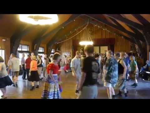 Contra dancing at Echo Summit Dance Camp to 