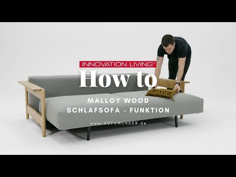 HOW TO: Schlafsofa MALLOY WOOD von Innovation® - Bettfunktion erklärt! | Sofawunder.de