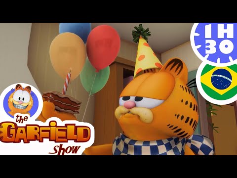 🍝Garfield contra as Lasanhas Espaciais!👽 Compilação de episódios do Garfield
