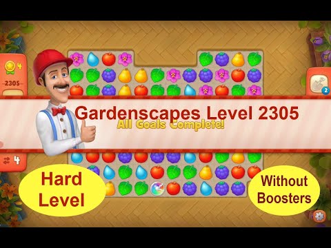 Gardenscapes Level 2305 - [2021] [HD] solution of Level 2305 on Gardenscapes [No Boosters]