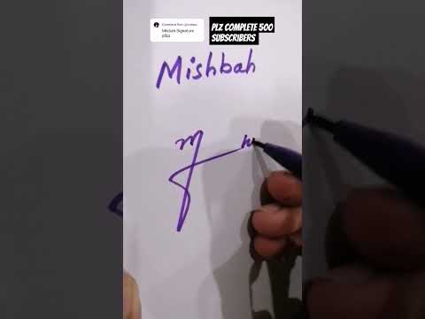 #Misbah name signature #plzcomplete500 subscribers#shortvideo #viralvideo#trendingshorts