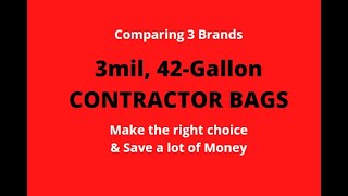 How to Choose the Best Contractor Bags