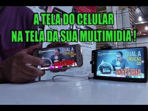 Como fazer espelhamento do celular na central muitimidia mp5 #playsound