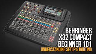 Video thumbnail for BEHRINGER X32 COMPACT BEGINNER 101 | Understanding Setup & Routing by AJaytheCEO