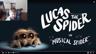 Lucas The Spider! 2 Year old SCREAMS!