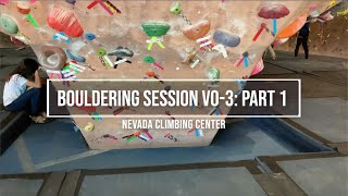 Bouldering Session | Climbing V0-3 | Nevada Climbing Center | shortpeoplebeta
