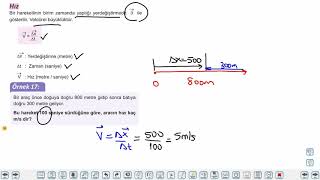 Eğitim Vadisi TYT Fizik 1.Föy Fizik Bilimine Giriş - Kuvvet ve Hareket 3 (Hareket 1) Konu Anlatım Videoları
