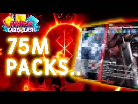 75 MILLION Roll Opening In Abyss Moon... My Luck Is CRAZY | Anime Card Clash Roblox