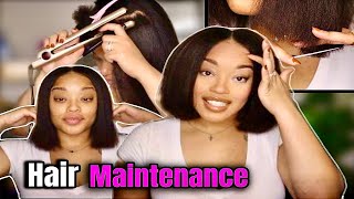 My Straightening and Trim Routine