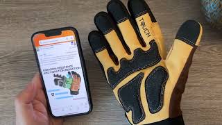 Vgo    1 Pair  4℉ or above 3M Thinsulate C100 Winter Warm Waterproof Light Duty Mechanic Glove Revie