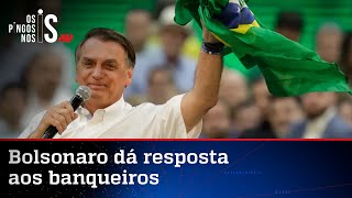 Bolsonaro rebate manifesto de banqueiros e artistas: ‘Não precisamos de cartinha pela democracia’