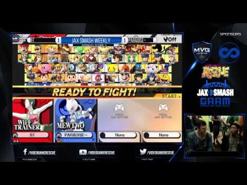 Jax Smash Weekly 3/17/16 - BT(Wii Fit) Vs. Paradise~(Mewtwo) WQ