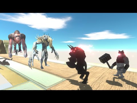 GHOR AND MINOTAUR CHALLENGE INFERNALS AND PRIMATES ON THE  NARROW TRACK -  ANIMAL REVOLT B SIMULATOR