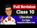Full Revision Class 10 English Literature First Flight Footprints Without Feet