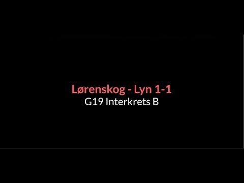 G19 Interkrets B: Lørenskog - Lyn 1-1. Sammendrag