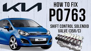 Test & Fix P0763 Shift Control Solenoid Valve "C" Electrical (35R/C) | KIA Rio (UB) 2012-17