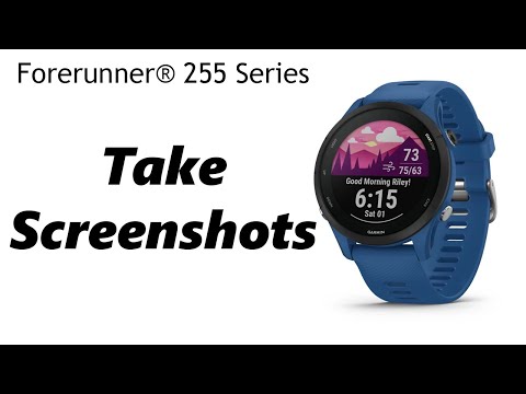 How To Screenshot on Garmin Forerunner 255