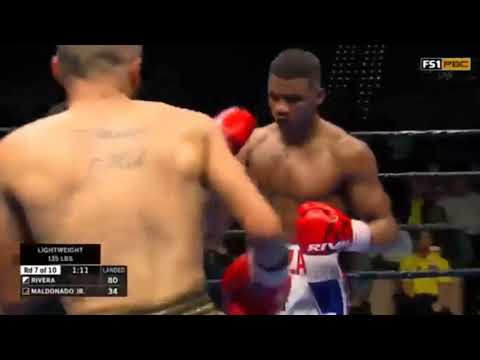 Michel Rivera vs Maldonado Full fight TKO