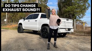 Do EXHAUST TIPS change the sound (I cut mine off to find out)