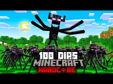 Mapaxe - 🟥I survived 100 Days in an ENDERMAN APOCALYPSE in Minecraft HARDCORE...This is what Happened