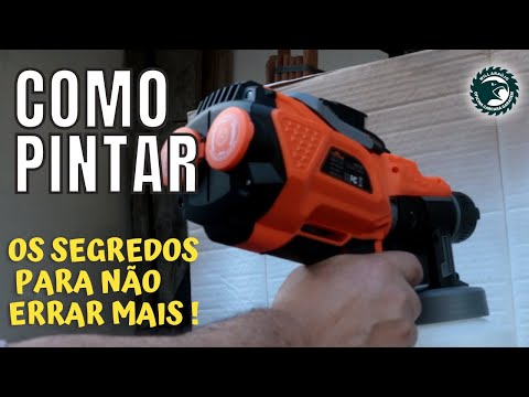 PISTOLA DE PINTURA ELETRICA - Pintando com uma pulverizadora elétrica sem erros e com boa qualidade!